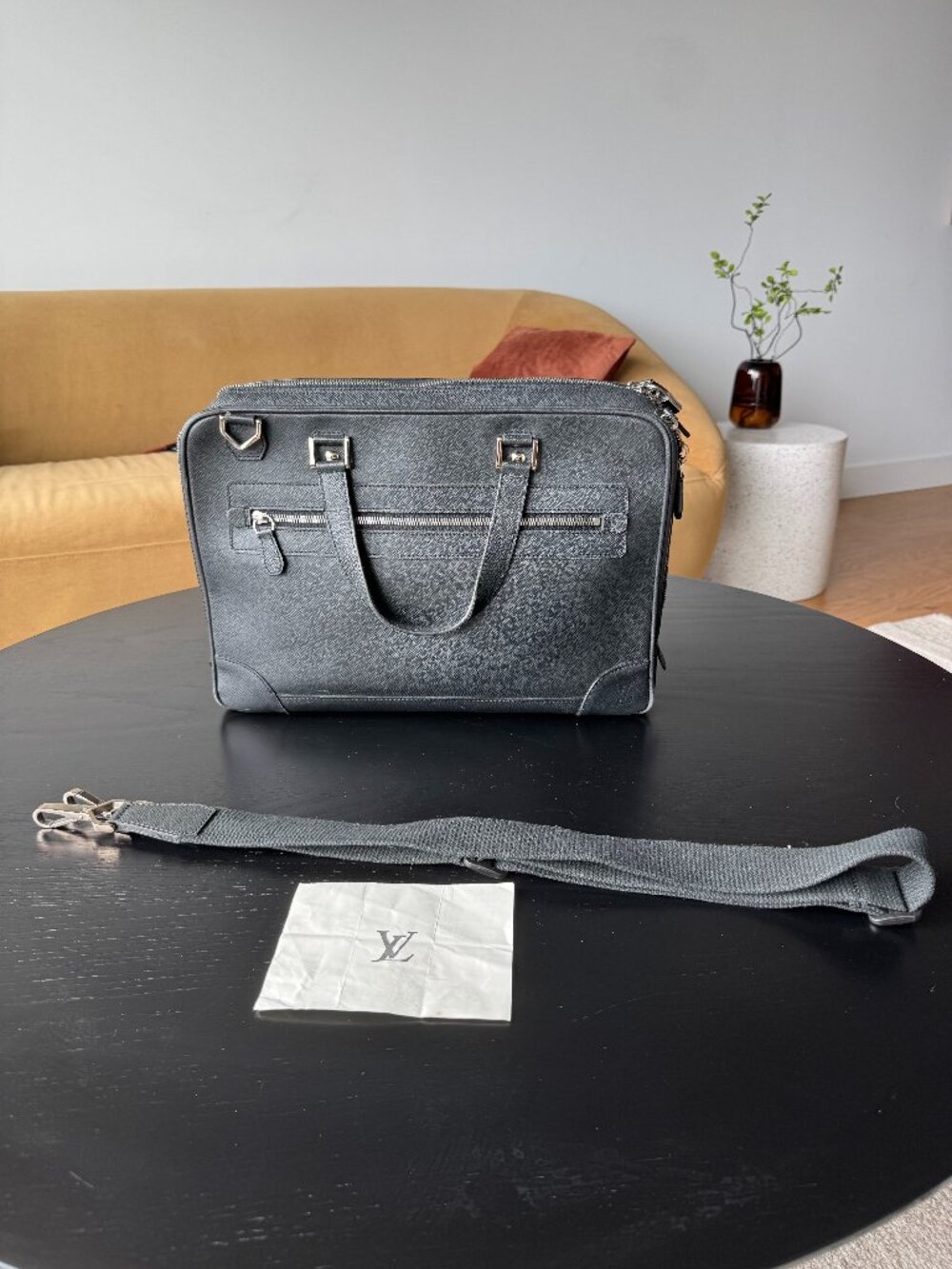 Louis Vuitton Ardoise Taiga Alexander Briefcase